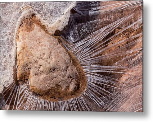 Ice Metal Print featuring the photograph Many Faces Of Ice by Deborah Hughes