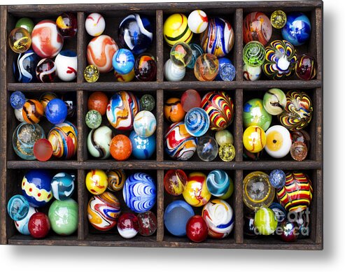 Marbles Metal Print featuring the photograph Marbleous by Tim Gainey