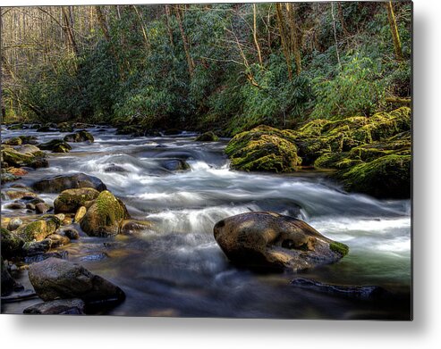Little River Metal Print featuring the photograph March Along The River by Michael Eingle