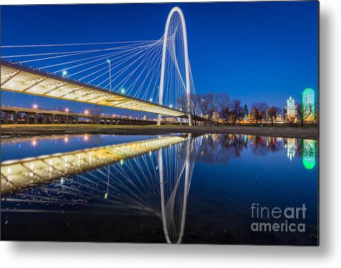 America Metal Print featuring the photograph Margaret Hunt Hill Bridge Reflection by Inge Johnsson
