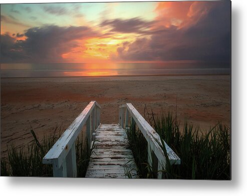 Florida Metal Print featuring the photograph Marineland Sunrise by Stefan Mazzola