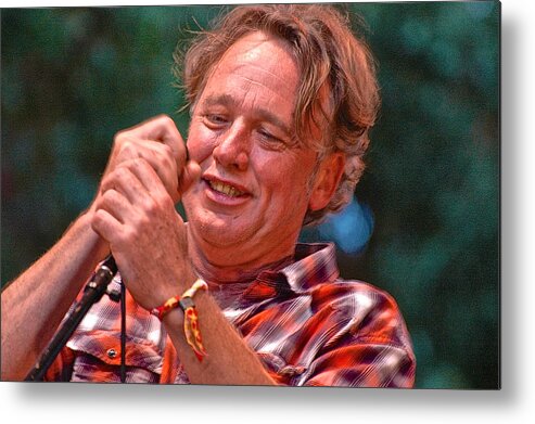 Concert Photography Metal Print featuring the photograph Mark Olsen of the Jayhawks by Debra Amerson
