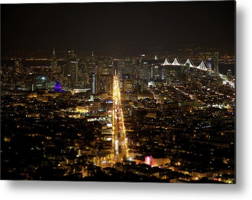 Market Metal Print featuring the photograph Market Street by Digiblocks Photography