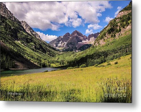Maroon Bells Metal Print featuring the photograph Maroon Bells by Veronica Batterson