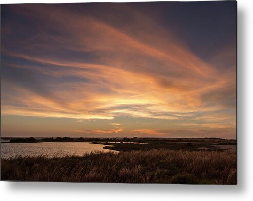 Sunset Metal Print featuring the photograph Marsh Sunset by Jurgen Lorenzen