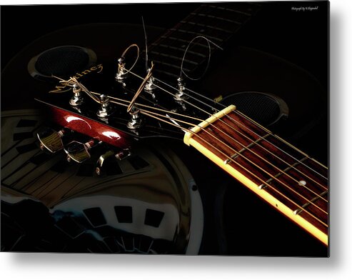 Martinez Guitar Metal Print featuring the photograph Martinez Guitar 003 by Kevin Chippindall