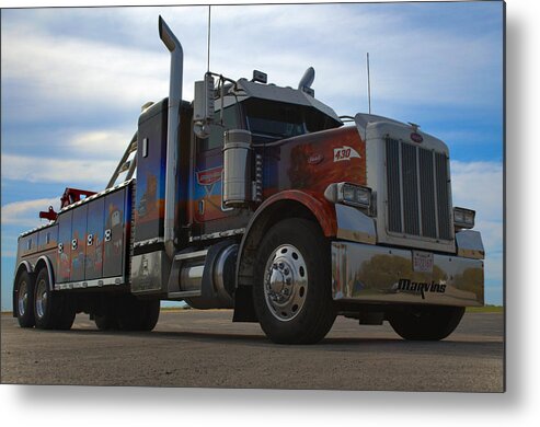 Marvin's Metal Print featuring the photograph Marvins Big Rig Cars Movie Tribute Tow Truck by Tim McCullough