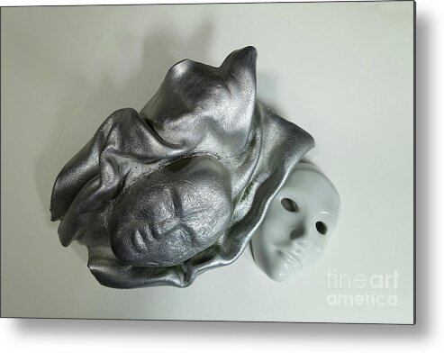 Masken Metal Print featuring the photograph Masks - Who are you? by Eva-Maria Di Bella