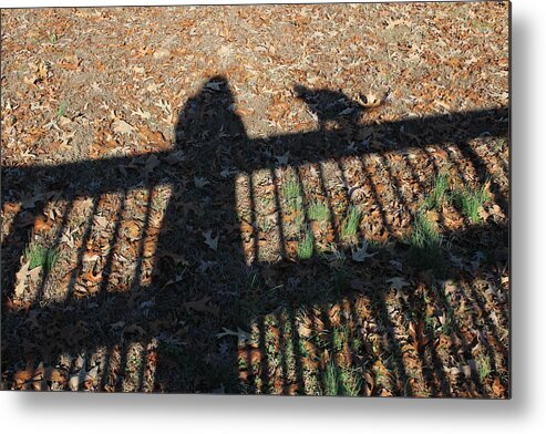 Shadow Metal Print featuring the photograph Me and My Shadow by Ali Baucom