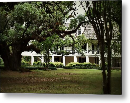 Melrose Plantation Metal Print featuring the photograph Melrose Plantation - Natchitoches Louisiana by Nadalyn Larsen