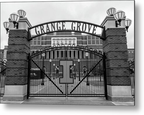 Big Ten Metal Print featuring the photograph Memorial Stadium Grange Grove by John McGraw