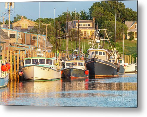 Clarence Holmes Metal Print featuring the photograph Menemsha Fishing Boats XV by Clarence Holmes