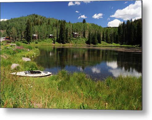 Colorado Metal Print featuring the photograph Mesa Lakes by Julia McHugh