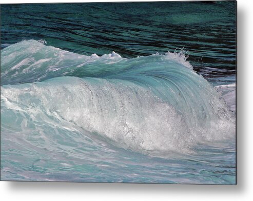 Ocean Metal Print featuring the photograph Mesmerizing Wave by Judy Deist