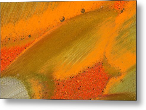Earth Tones Metal Print featuring the photograph Metal Abstract Four by David Waldrop