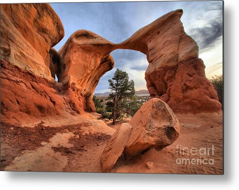 Metate Arch Metal Print featuring the photograph Metate Arch by Adam Jewell