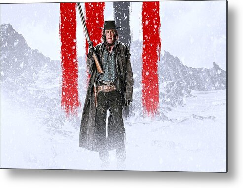 Hateful Eight Metal Print featuring the digital art Michael Madsen The Hateful Eight by Movie Poster Prints