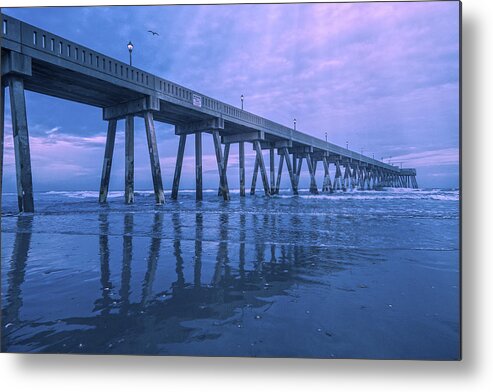 Wrightsville Metal Print featuring the photograph Midnight at Mercer's by Betsy Knapp