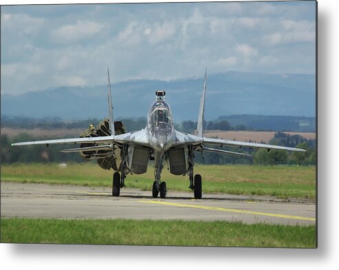 Mikoyan Metal Print featuring the photograph Mikoyan-Gurevich MiG-29UBS by Tim Beach