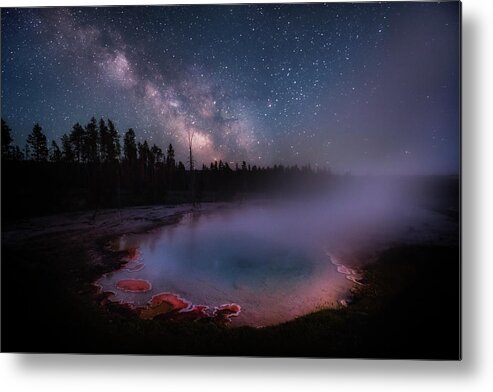Milkyway Metal Print featuring the photograph Milky Way in Yellowstone by Michael Ash