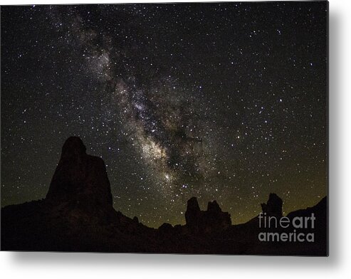 Night Sky Metal Print featuring the photograph Milky Way over Trona Pinnacles by Mark Jackson