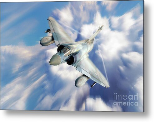 Mirage 2000 Metal Print featuring the digital art Mirage 2000 by Airpower Art