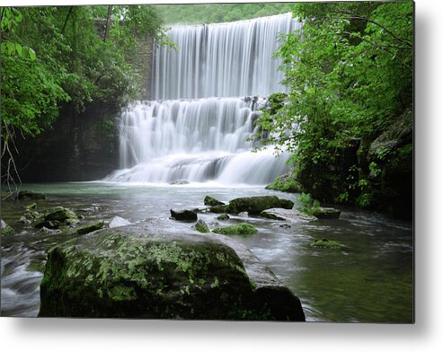 Waterfall Metal Print featuring the photograph Mirror Lake by Renee Hardison