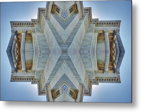 Missouri Capitol Metal Print featuring the photograph Missouri Capitol - Abstract by Nikolyn McDonald