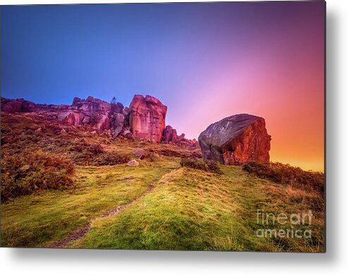 Airedale Metal Print featuring the photograph Misty morning in Ilkley by Mariusz Talarek