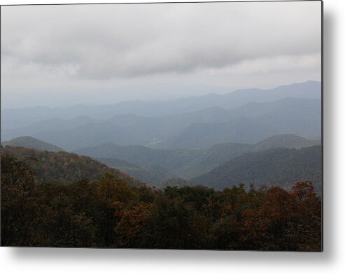Misty Mountains Metal Print featuring the photograph Misty Mountains More by Allen Nice-Webb