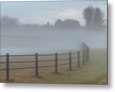 Mist Metal Print featuring the photograph Misty Pasture by Rod Best