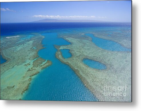 Above Metal Print featuring the photograph Molokai, Aerial by Ron Dahlquist - Printscapes