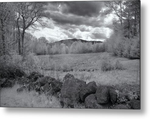 Dublin New Hampshire Metal Print featuring the photograph Monadnock In Black And White by Tom Singleton