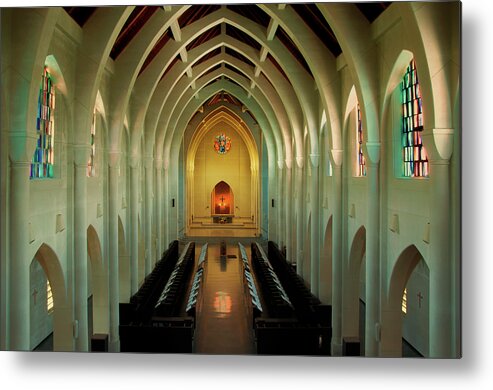 Monastery Metal Print featuring the photograph Monastery of the Holy Spirit by Steven Michael