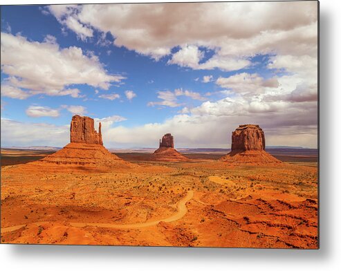 Usa Metal Print featuring the photograph Monument Valley by Alberto Zanoni