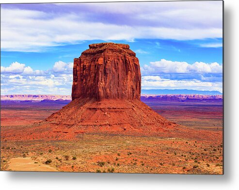 Merrick Butte Metal Print featuring the photograph Monument Valley Butte II by Raul Rodriguez