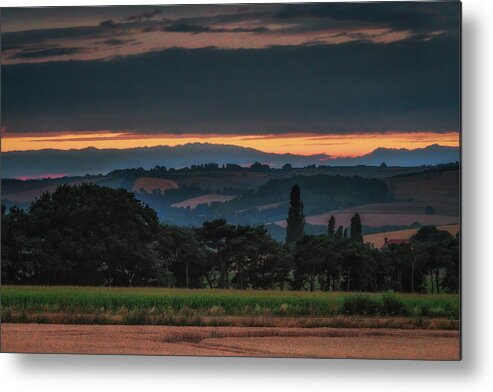 Berkshire Metal Print featuring the photograph Moody Sunset by Framing Places