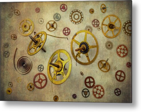 Machinery Metal Print featuring the photograph More Gears by Garry Gay