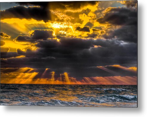 Coral Cove Metal Print featuring the photograph Morning Drama by Debra and Dave Vanderlaan