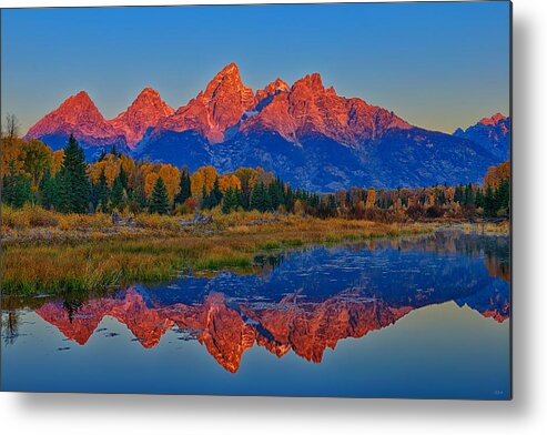 Tetons Metal Print featuring the photograph Morning Glow by Greg Norrell