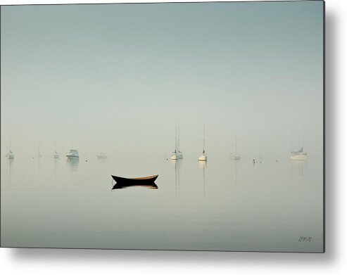 Atmosphere Metal Print featuring the photograph Morning Mist Bristol Harbor by David Gordon