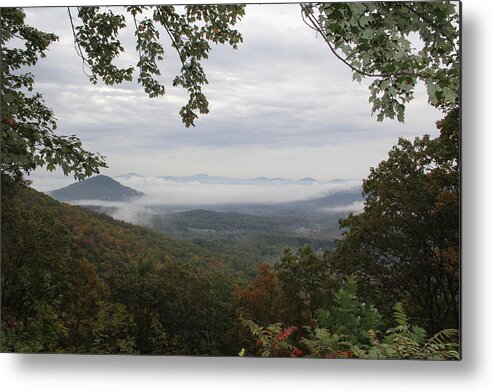 Mountains Metal Print featuring the photograph Misty Morning Mountains by Allen Nice-Webb