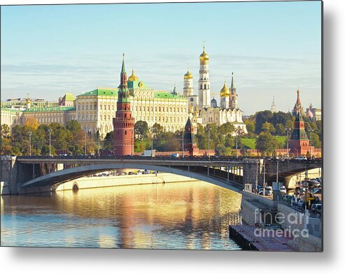 Moscow Metal Print featuring the photograph Moscow, Kremlin by Irina Afonskaya