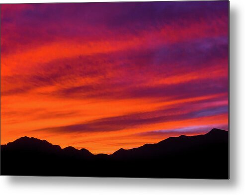 El Paso Metal Print featuring the photograph Mount Franklin Purple Sunset by SR Green