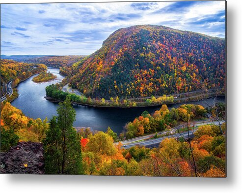 Mount Minsi Panorama Metal Print featuring the photograph Mount Minsi by Mark Papke