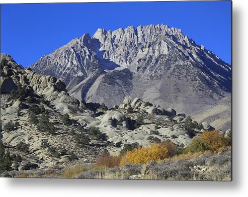 Owens Valley Metal Print featuring the photograph Basin Mountain by Tammy Pool