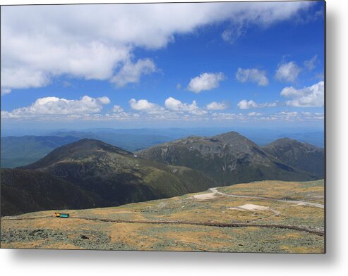 Mount Washington Metal Print featuring the photograph Mount Washington Cog Railroad and Northern Presidentials by John Burk