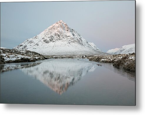 The Buachaille Metal Print featuring the photograph Mountain Sunrise by Grant Glendinning