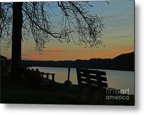 Ohio River Metal Print featuring the photograph Mourning Silence by Melissa Mim Rieman
