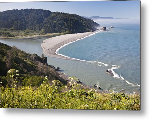 River Metal Print featuring the photograph Mouth Of Klamath River by Inga Spence